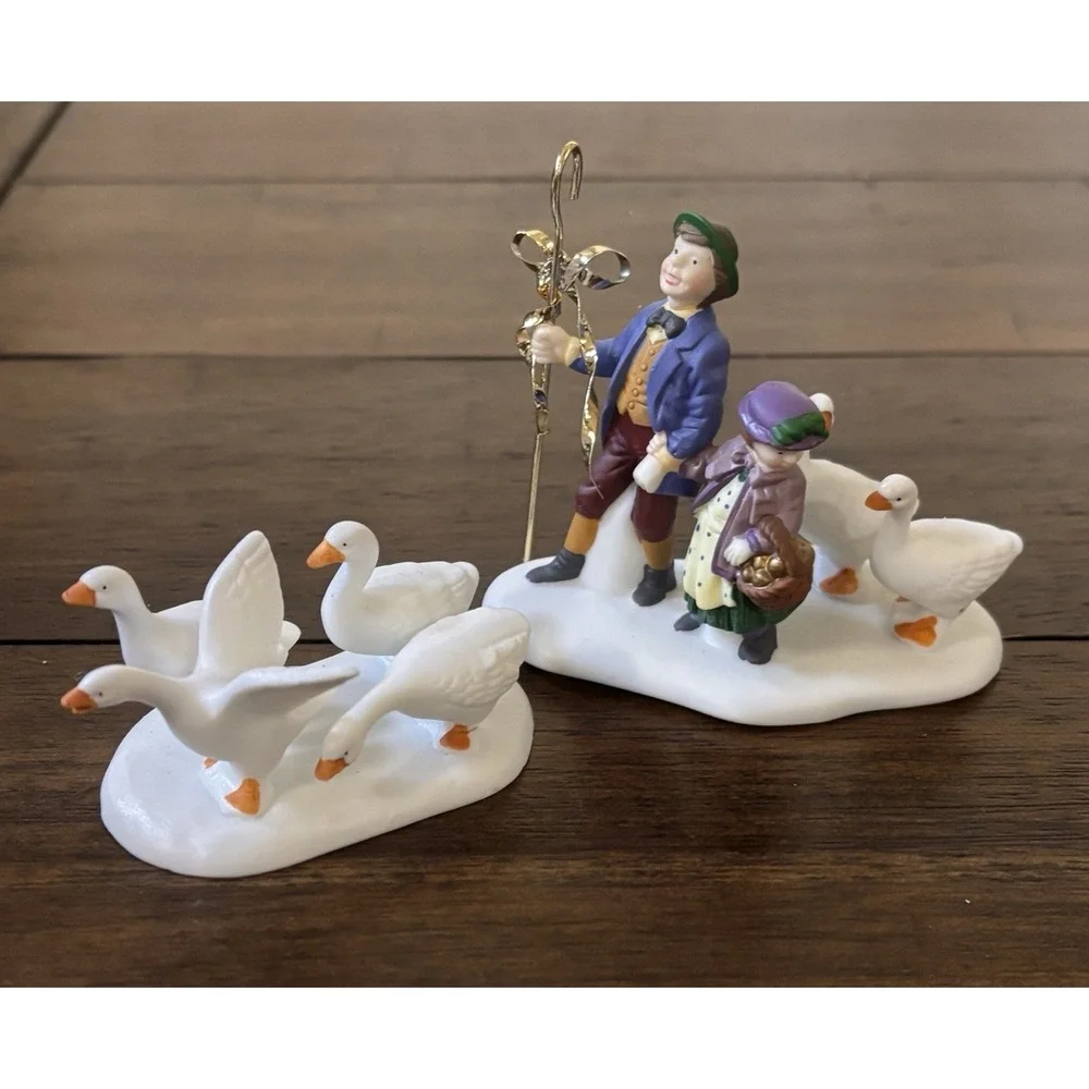 Dept 56 Heritage 12 Days Of Christmas Dickens Village Six Geese A Laying
